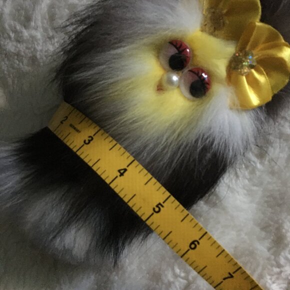 Handmade Kitschy Russian Furby Made of Real Fur - Picture 7 of 8